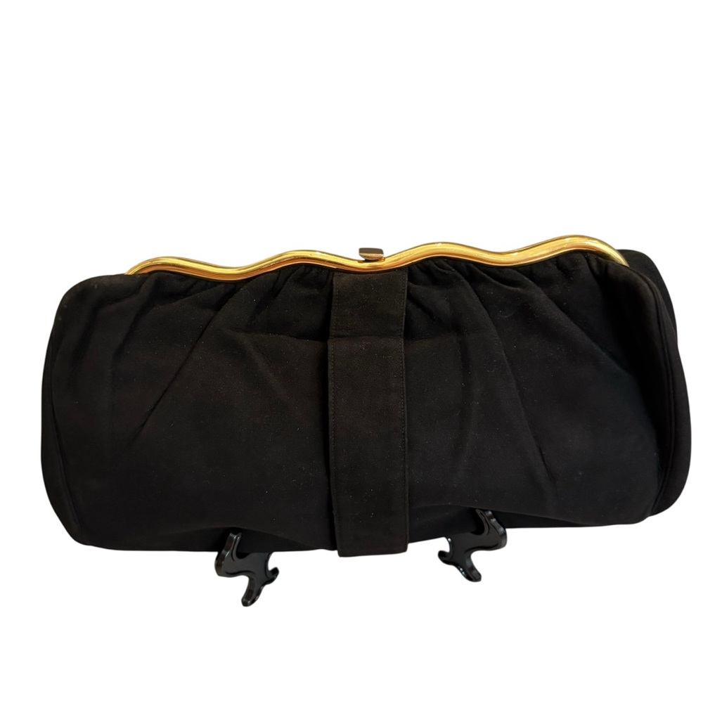 Vintage Best & Co New York Velvet Evening Clutch with Hand Carry Strap - Picture 2 of 15